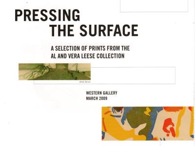 the exhibition catalog cover features text and small rectangular splashes of color