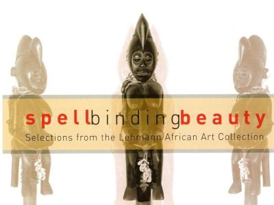 Exhibition catalog cover includes text and images of african art