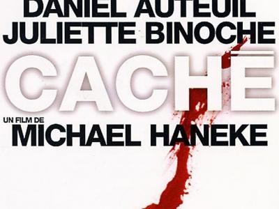 Movie poster advertising the film Caché