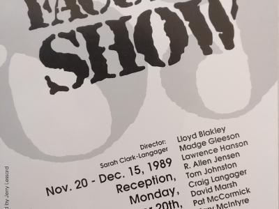 exhibition poster for "Faculty Show"