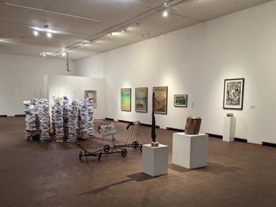 artwork displayed in a gallery